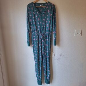 SONOMA Cottagecore Multicolor Floral Long-Sleeve One Piece Pajamas Size Medium